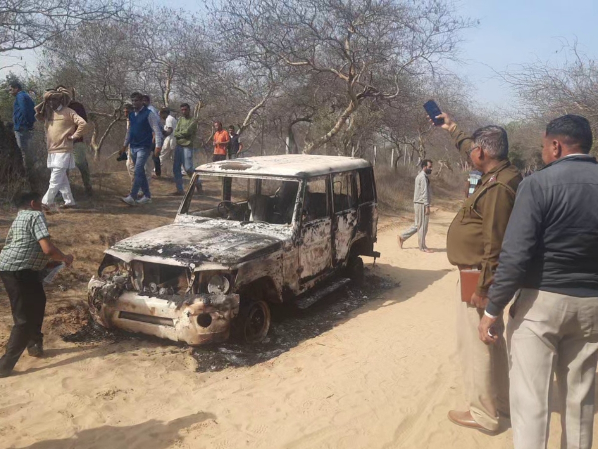 two youths burnt alive in bhiwani
