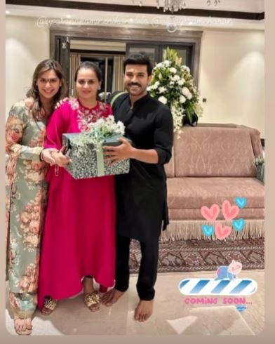 ram charan wife upasana baby shower photos