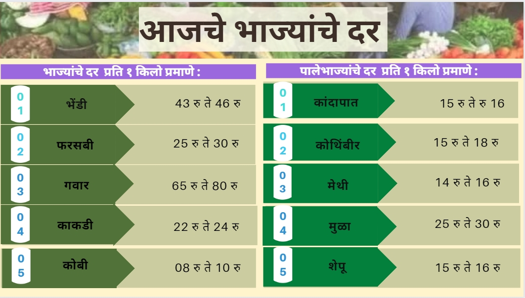 Today Vegetables Rate