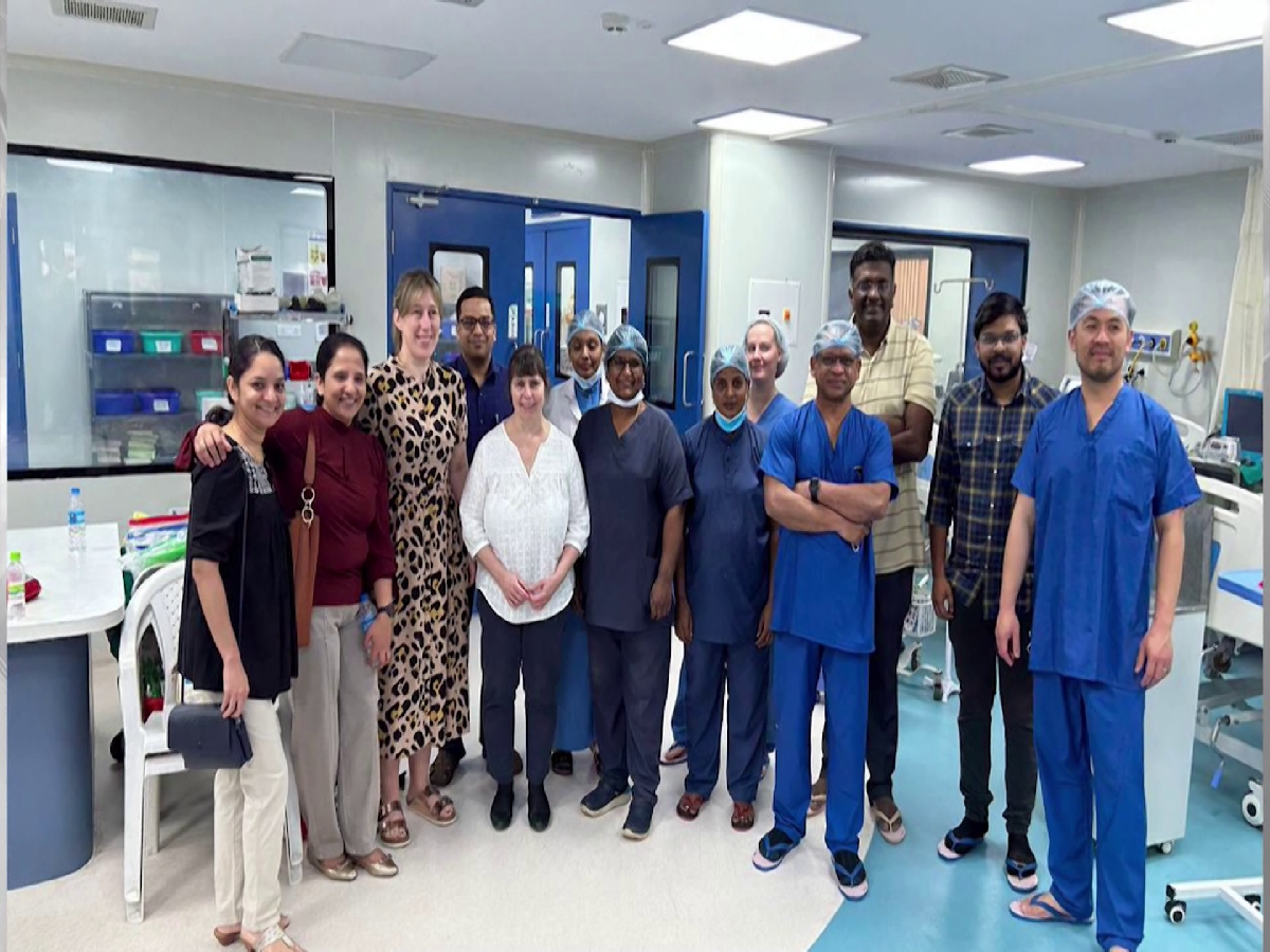 The medical team performed the cardio thoracic surgery at Nimes Hospital