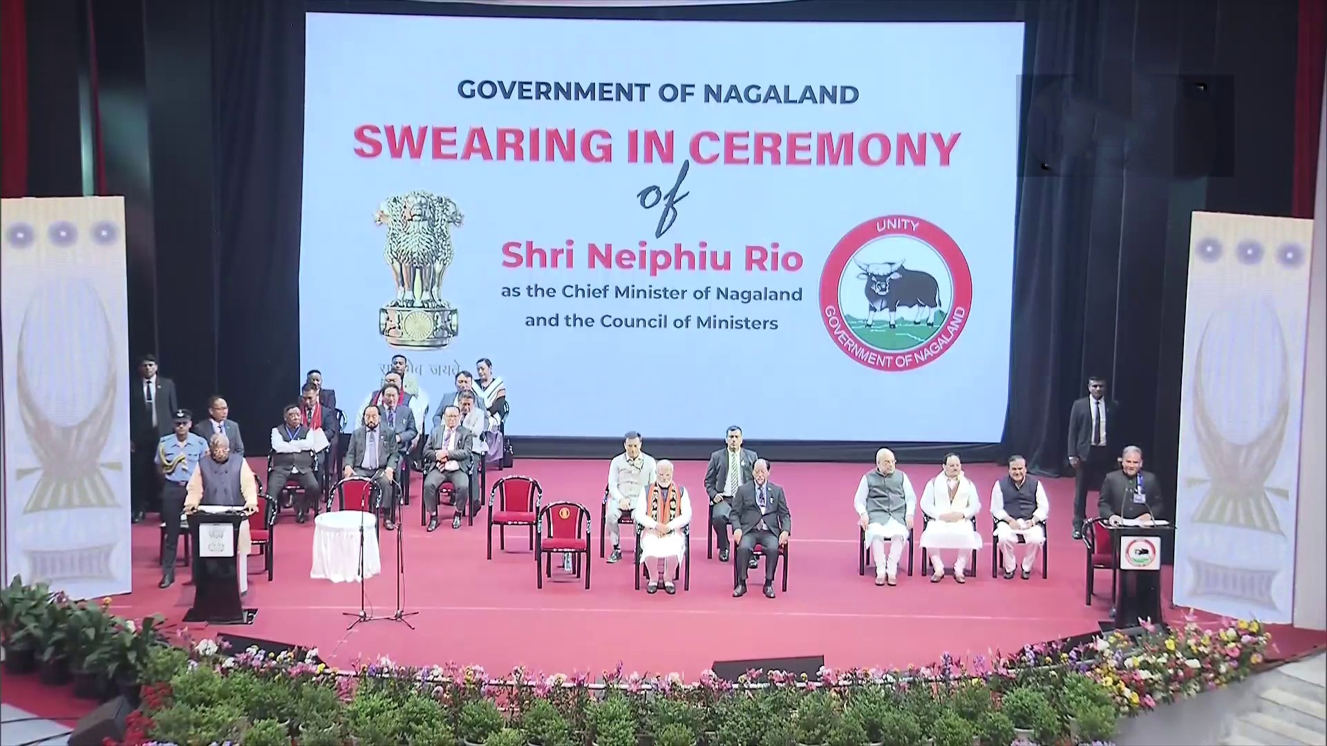 Neiphiu Rio takes oath as Chief Minister