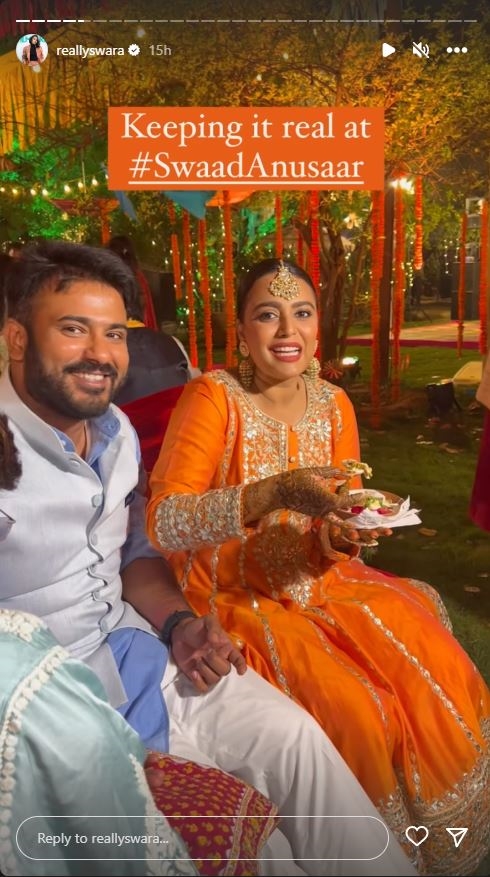 Swara and Fahad host mehendi and sangeet, spam social media with pictures and videos from the event