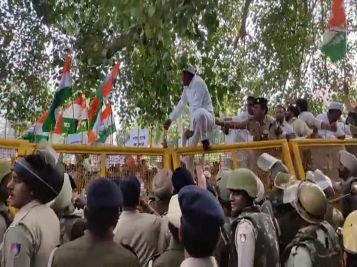 Congress protests in Haryana