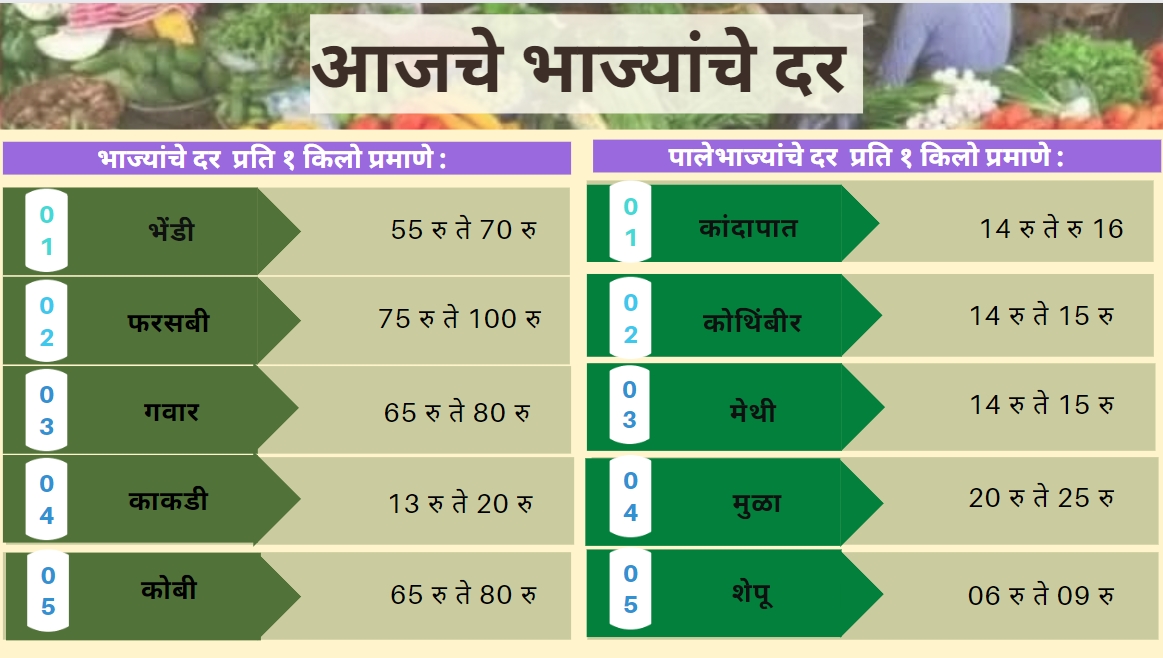 Today Vegetables Rate