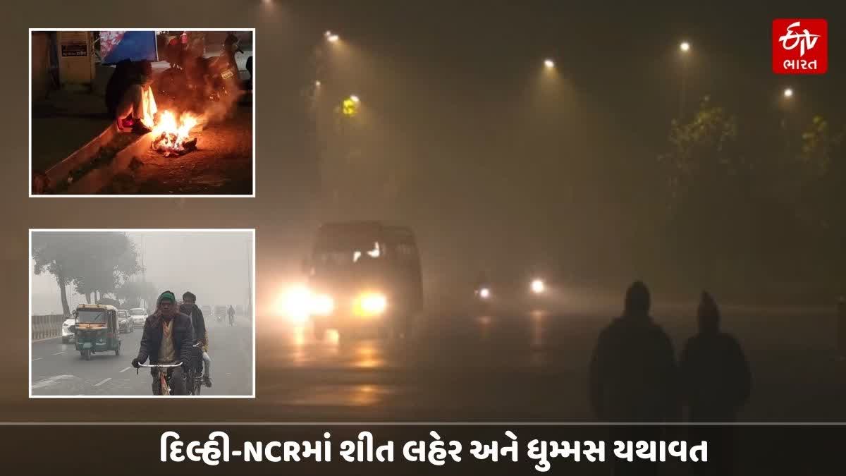 દિલ્હી-NCRમાં કડકડતી ઠંડી અને ધુમ્મસ યથાવત