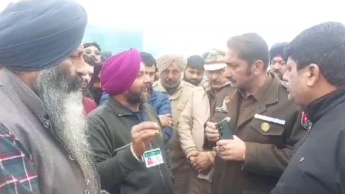Taxi drivers staged a protest at Ladowal Toll Plaza in Ludhiana over the hit and run case