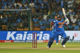 India captain Rohit Sharma became the first batter in the T20Is to score five tons on Wednesday with a knock of unbeaten 121 runs in the third T20I against Afghanistan.