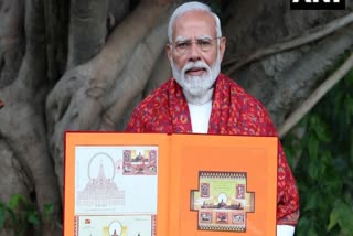 PM Modi Launches stamp on Ram Mandir