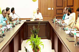 Minister Tummala Review Meeting on Farmers Bank Loan