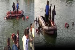 VADODARA NEWS BOAT OVERTURNED IN HARNI LAKE VADODARA