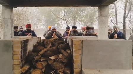 ASI hardev singh was cremated in hoshiarpur