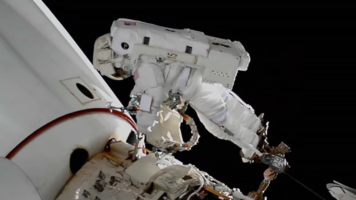 India Origin Sunita Williams steps out on spacewalk