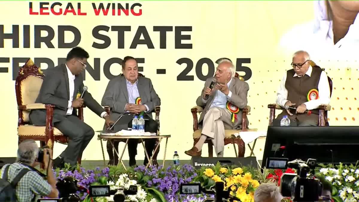 he DMK legal wing discusses several crucial issues, including the 'one nation, one election' initiative of the Central government, at it's third state conference that began here on Saturday.