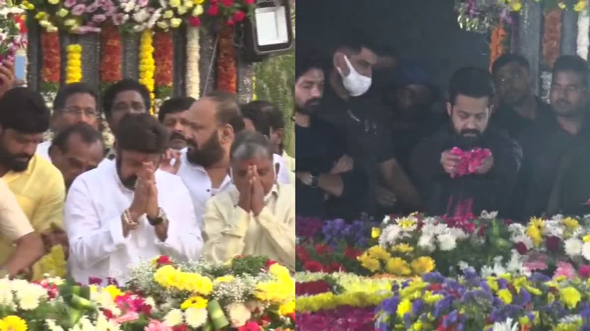 Jr NTR, Balakrishna, Kalyan Ram Pay Tributes To NT Rama Rao On His 28th Death Anniversary