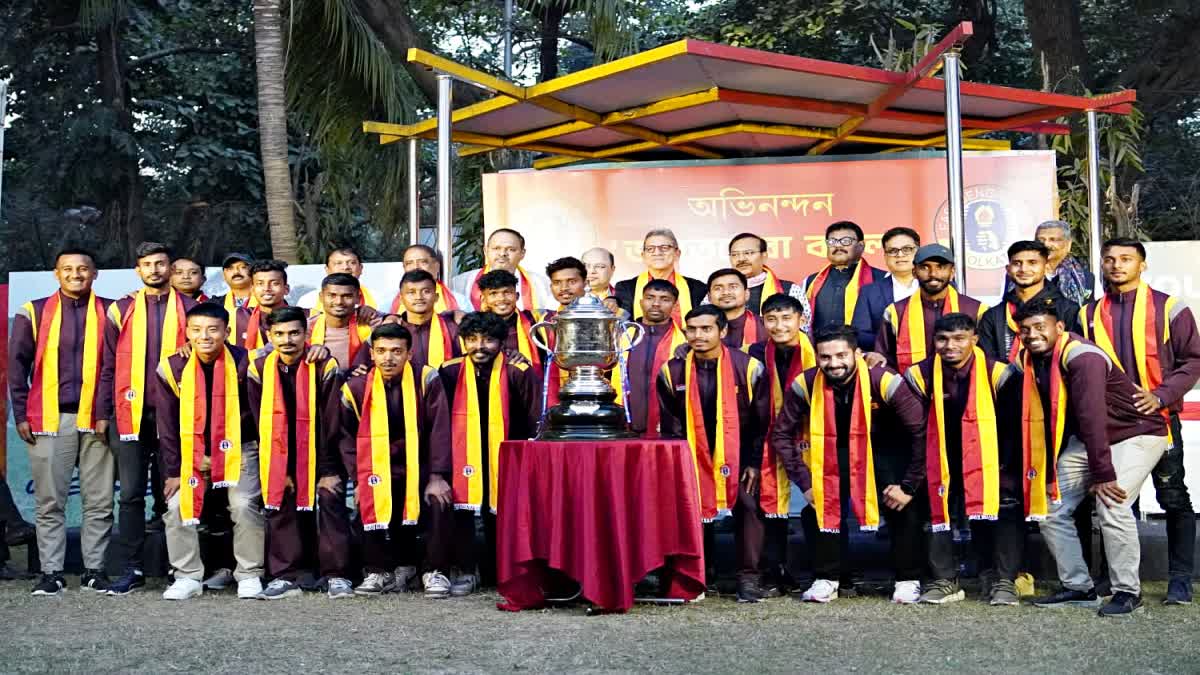 EAST BENGAL FELICITATES BENGAL TEAM