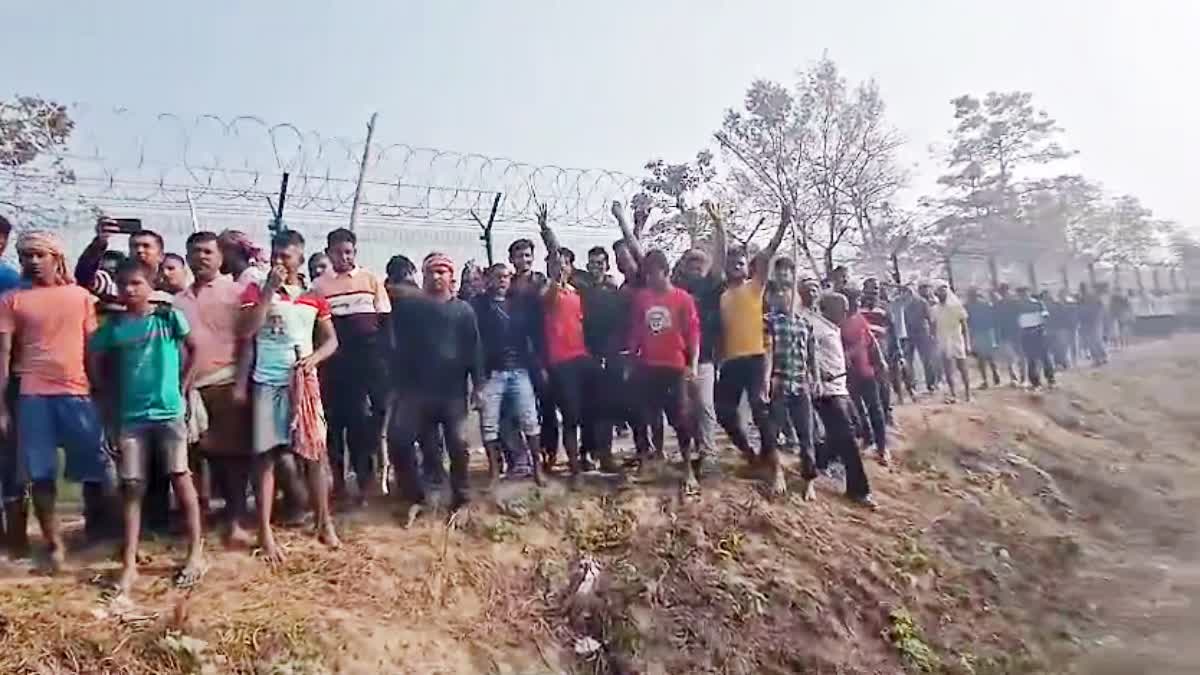 Tension across India Bangladesh Border in Malda Sukdevpur