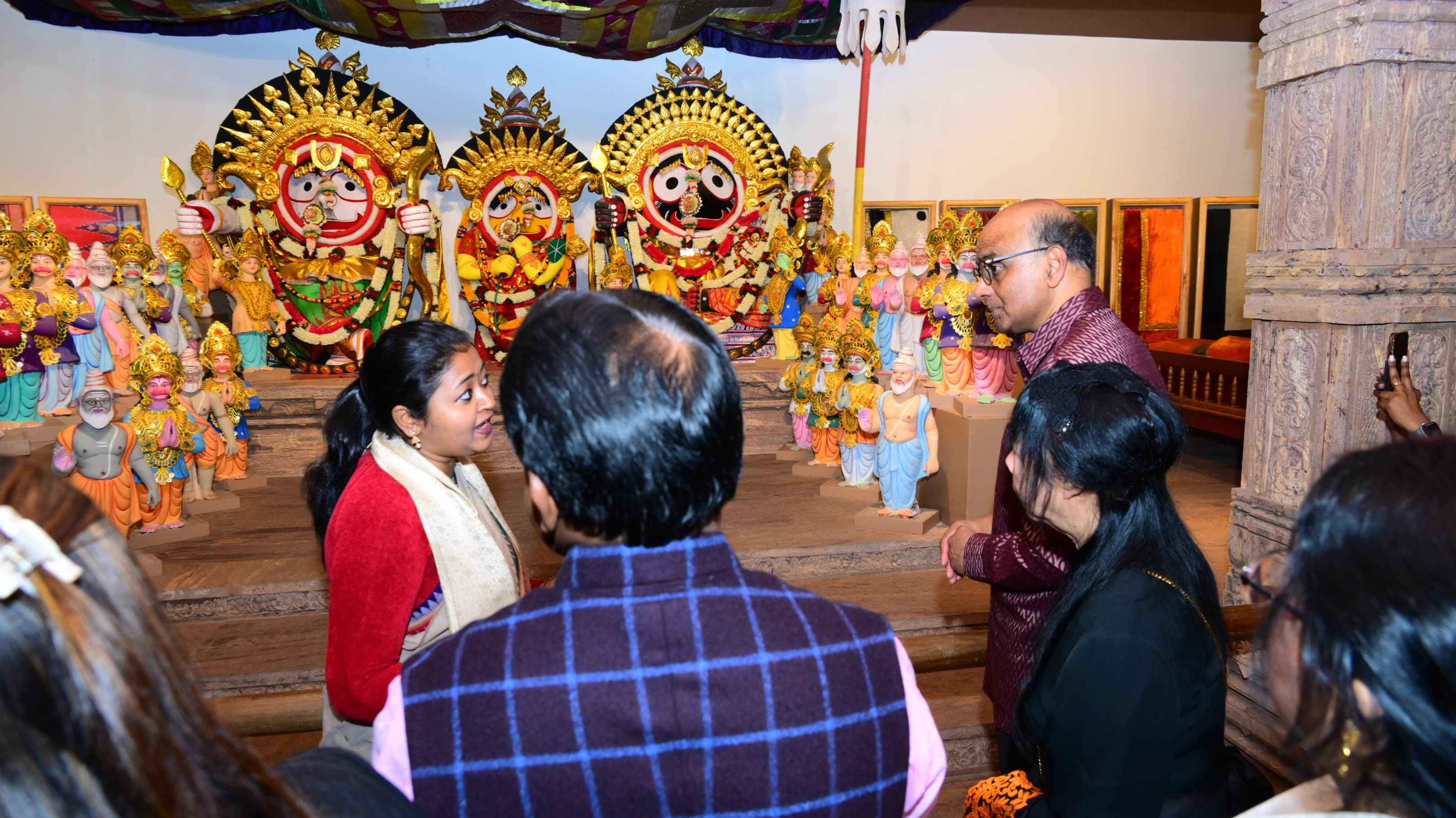 Singapore President Tharman Shanmugaratnam, who is on a two-day visit to Odisha, visited Kalabhoomi in the state capital on Friday