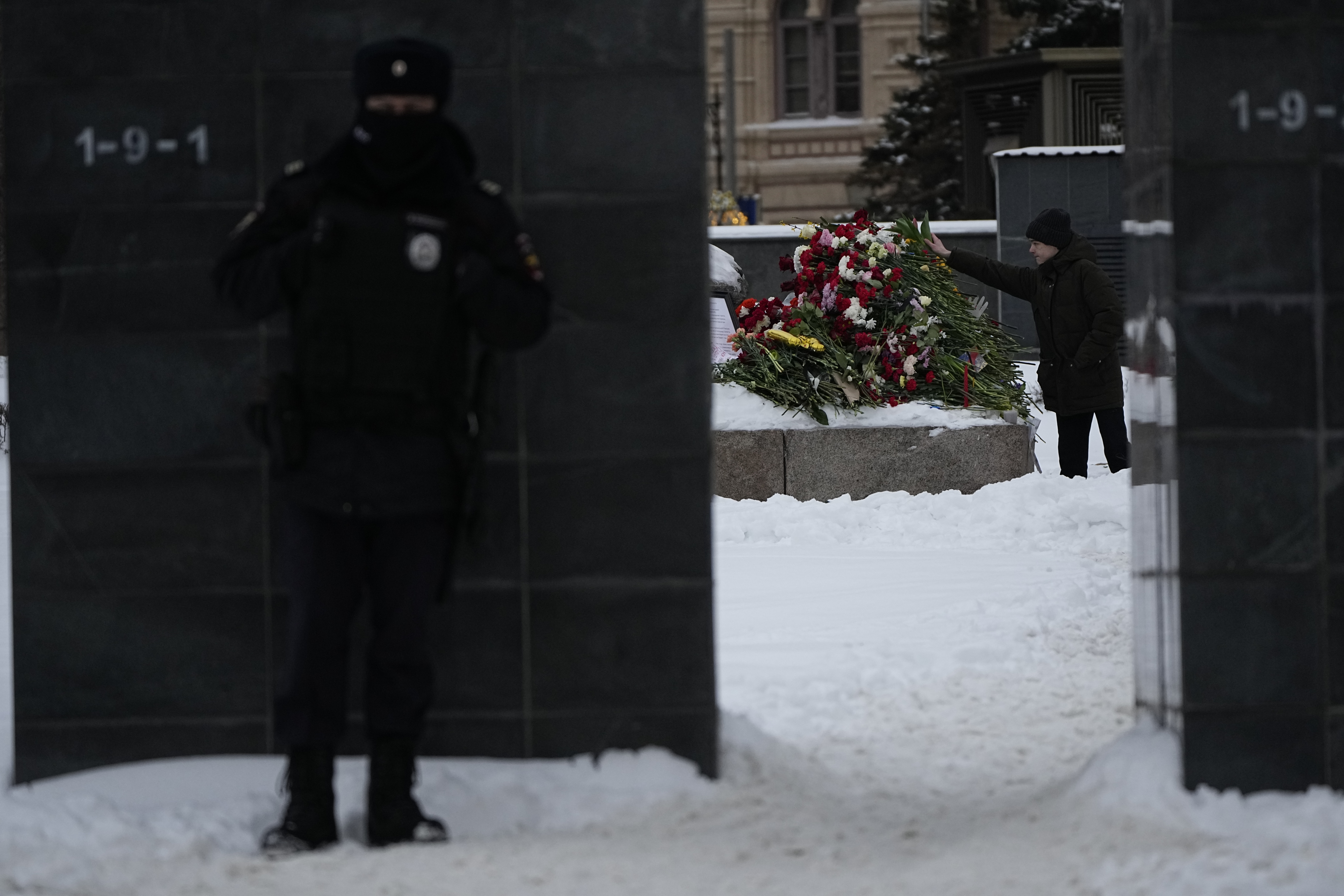 Tribute paid to Alexey Navalny in Russia (AP)