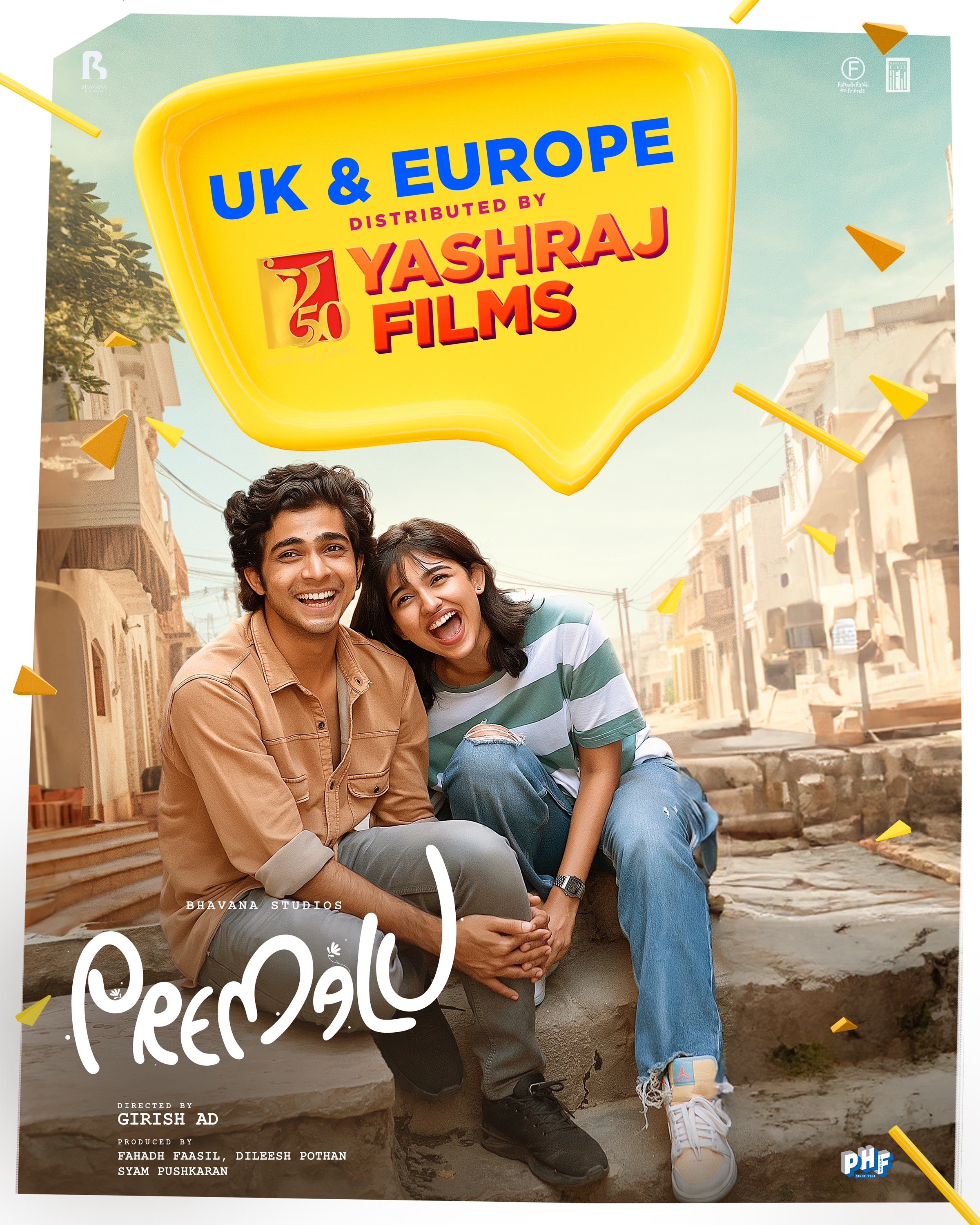 Premalu UK European distribution  Premalu Yash Raj Films  പ്രേമലു വിദേശ വിതരണാവകാശം  പ്രേമലു റിലീസ്  Premalu movie release