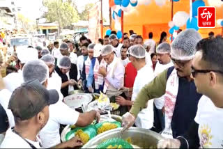 hojai one rupee meal distribution