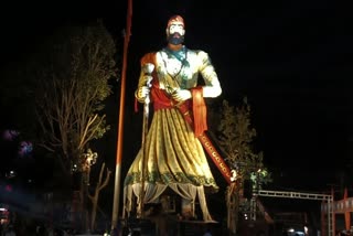 nashik news special attraction of nashik shiv jayanti is 65 feet magnificent statue of chhatrapati shivaji maharaj