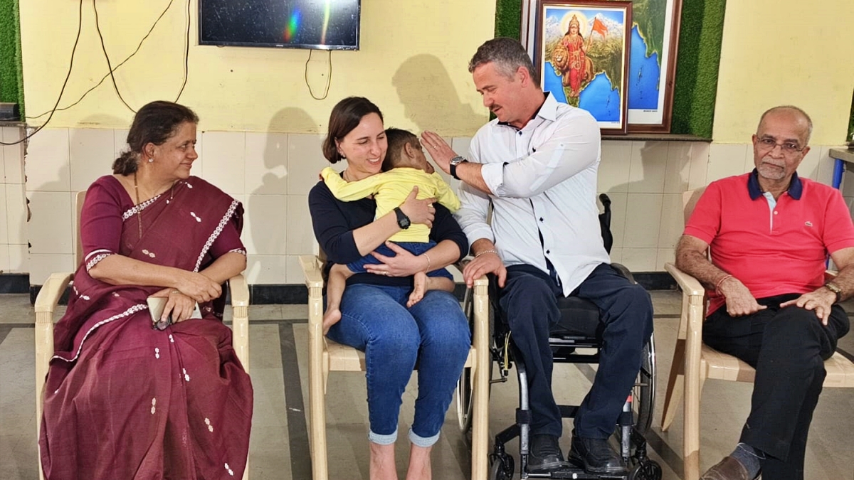 Italy couple adopted Belagavi's Orphan specially challenged Child