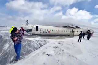 Delta Plane Crashes Turns Upside Down In Toronto Airport At Least 18 Injured