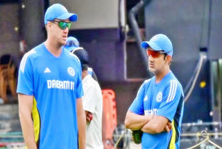 File photo of Bowling Coach Morne Morkel (L) and Head Coach Gautam Gambhir (R)