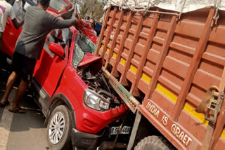 Maha Kumbh returnees met with accident in Ramgarh.