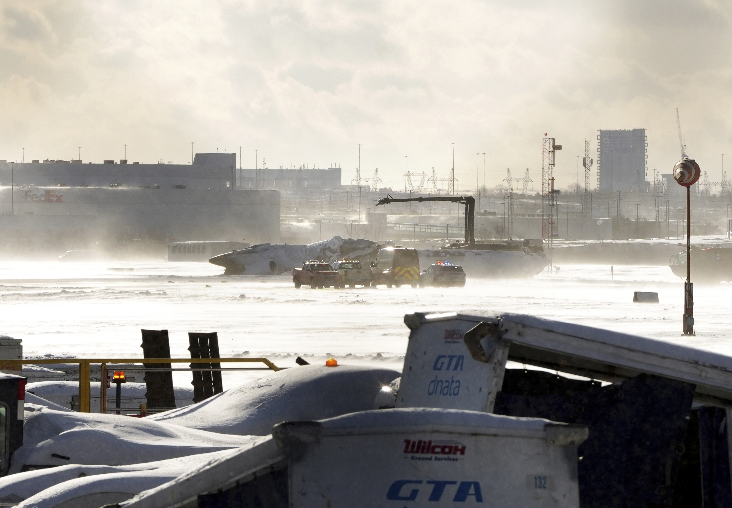 Delta Airlines plane crash lands at Toronto airport 19 injured