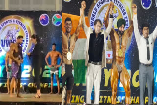 Body building competition organized by UWSFF in Thailand,youth of Hoshiarpur won the gold medal