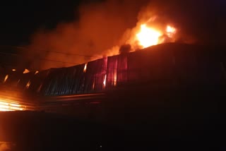 fire accident in warehouse in bengaluru