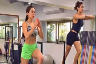 Sara Ali Khan Hits the Gym with Janhvi Kapoor for Intense Workout Session - Watch