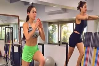 Sara Ali Khan  Sara Working Out with Janhvi Kapoor  Janhvi Kapoor  fitness