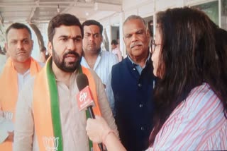 Chhindwara BJP Candidate Vivek Bunty Sahu on ETV Bharat