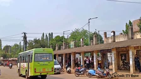 Khordha bus stop