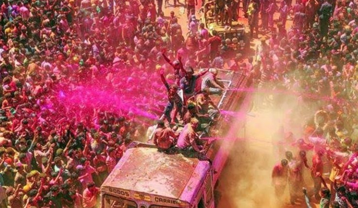 Indore famous gair celebration rangpanchmai