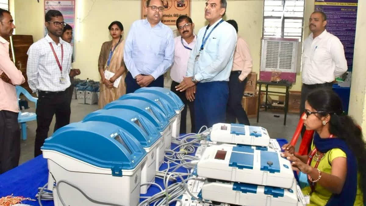 Polling Personnel, EVMs and security personnel have started arriving at the polling stations across the country where the Lok Sabha constituencies go for polling in the first phase.