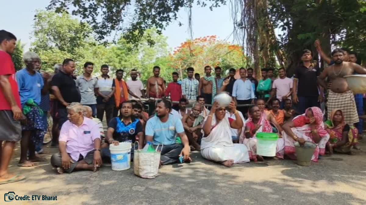 ଜଳ ସମସ୍ୟା ନେଇ ରାସ୍ତାରୋକ