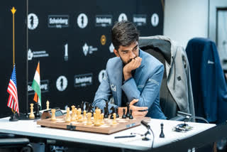 Gukesh played a draw against Fabiano Caruana.