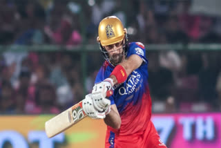 Royal Challengers Bengaluru's (RCB) flamboyant all-rounder Glenn Maxwell disclosed that he is suffering from "his stain" and would not be able to feature in his side's playing XI for the upcoming clash against formidable Kolkata Knight Riders (KKR) at Eden Gardens in Kolkata on Sunday.