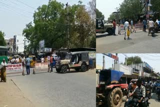 police_barricades_inspections_people_problems_in_ongole