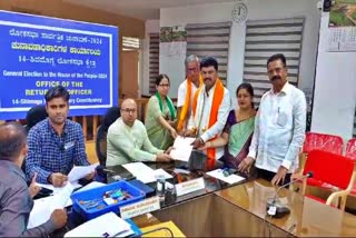 B. Y. Raghavendra submitted the nomination paper