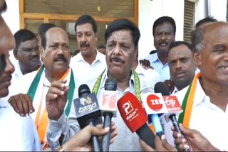 Minister H C Mahadevappa spoke to the media.