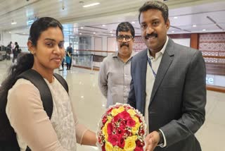 Kerala woman cadet returns home