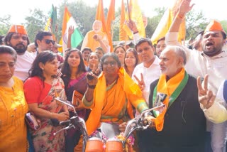 BJP LEADERS WELCOMED BULLET RANI