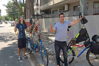 Bicycle not only saves fuel, but also protects the environment and surroundings. Hence, cycling is being promoted more and more as it is healthy.