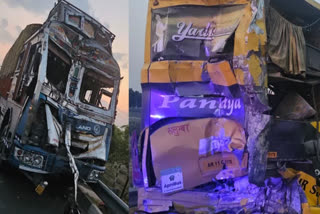 UP Kannauj Truck collides with bus on Lucknow Agra Expressway 30 passengers injured