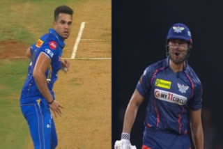 ARJUN TENDULKAR STOINIS VIDEO  IPL 2024  MI VS LSG  അര്‍ജുൻ ടെണ്ടുല്‍ക്കര്‍