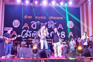 Kussum Kailash and neel akash perform bihu at bohagi mela organised by oikya sangha in tinsukia